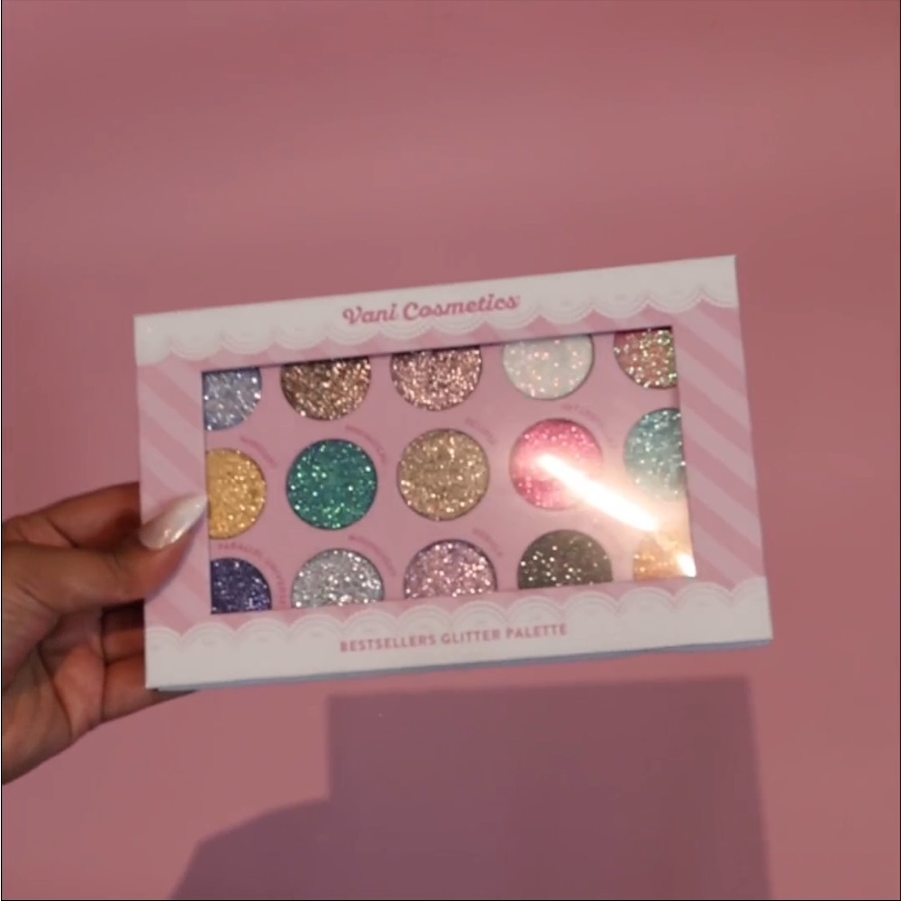 Vani i Cosmetics BestSeller Glitter Palette - Multicolor limited edition large - Picture 3 of 4